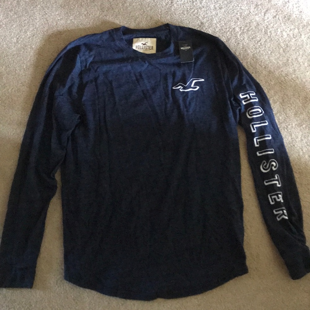 hollister log sleeve tee